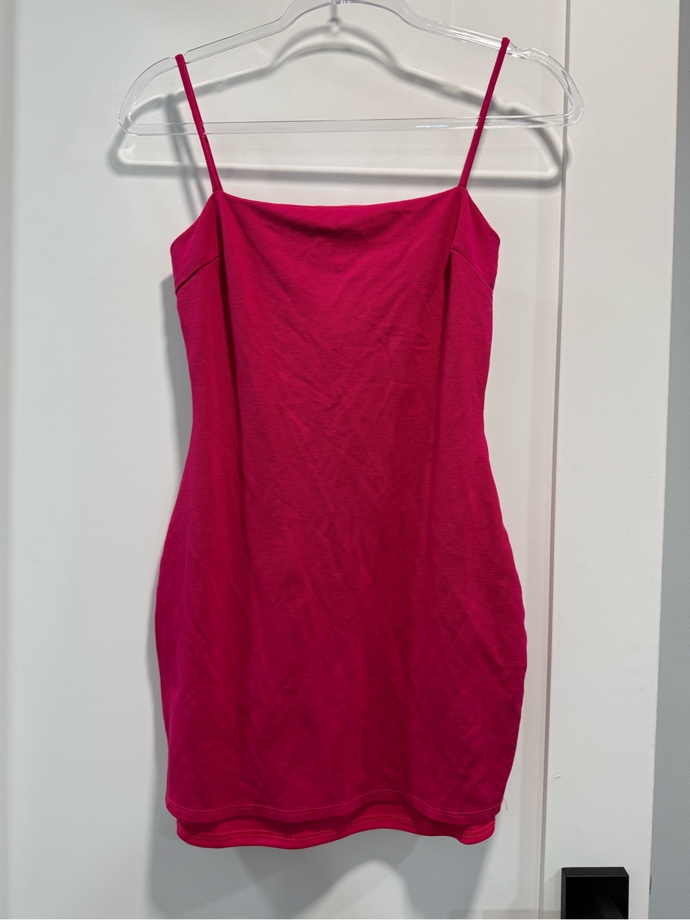 Lulu's Hot Pink Spaghetti Strap Mini Dress